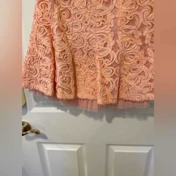 BCBG Max Azria Pink Lace Cocktail Dress - Picture 4 of 6